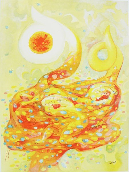 Abraham Rattner (1893-1978) Color Lithograph: Color lithograph, Autumn, by Abraham Rattner (1893-1978). Published by Verve, circa 1937. Plate signed, lower right. 14 x 10 1/4 inches. Excellent condition. Currently unframed.