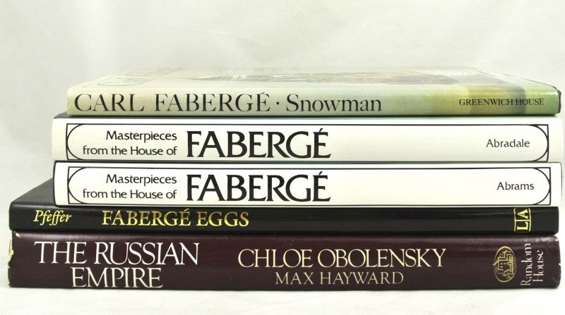Lot Of Five Books: Faberge: Five books on Faberge, including Faberge Eggs.