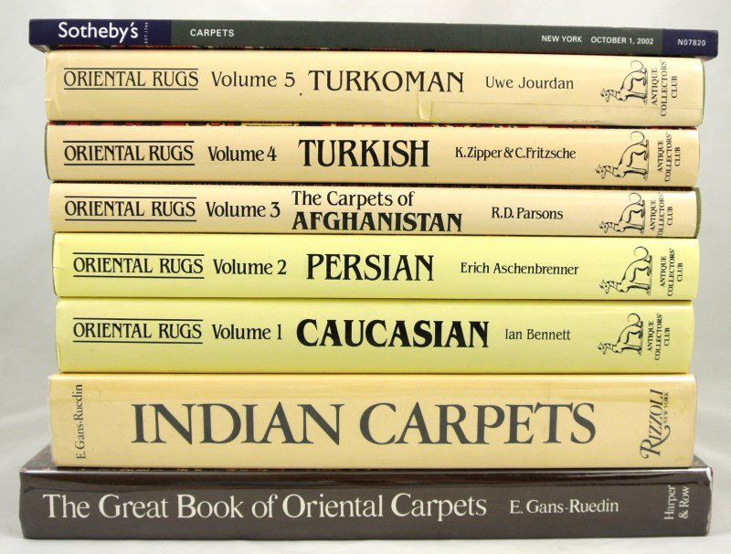 Lot Of Eight Books: Oriental Rugs & Carpets (1 of 2)
