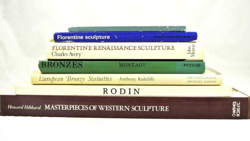 European Sculpture Books: Florentine sculpture, bronzes, and more. (Seven books).
