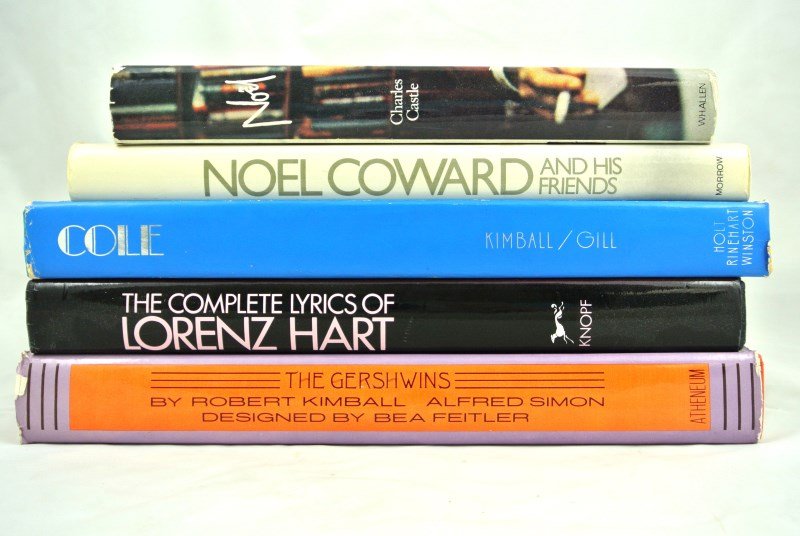 Books On American Composers Etc.: Lot of five books about Gershwin, Cole Porter, etc.