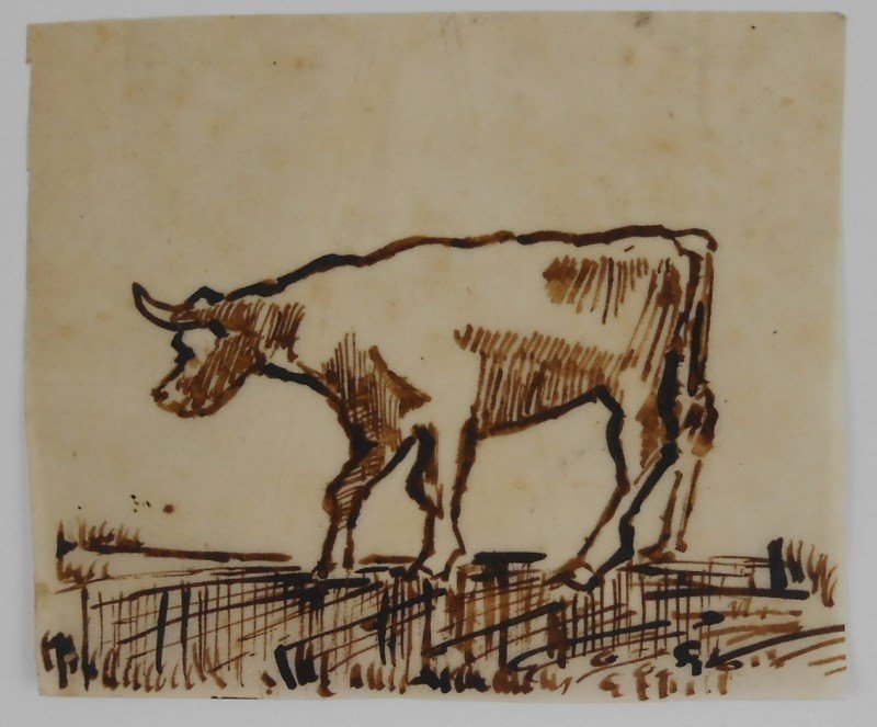 Vincent Van Gogh (1853-1890) Pen & Ink Sketch (1 of 1)