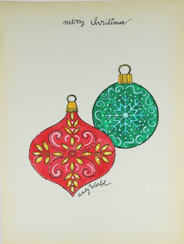 Andy Warhol (1928-1987) Mixed Media Drawing (1 of 2)