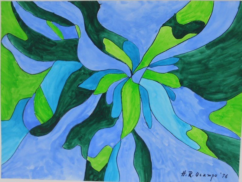 Hernando Ruiz Ocampo (1911-1978) Watercolor (1 of 4)