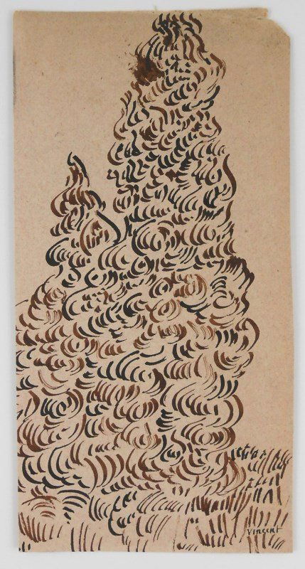 Vincent Van Gogh (1853-1890) Pen & Ink Drawing (1 of 1)