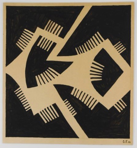 Otto Freundlich (1878-1943) Ink Abstract (1 of 3)