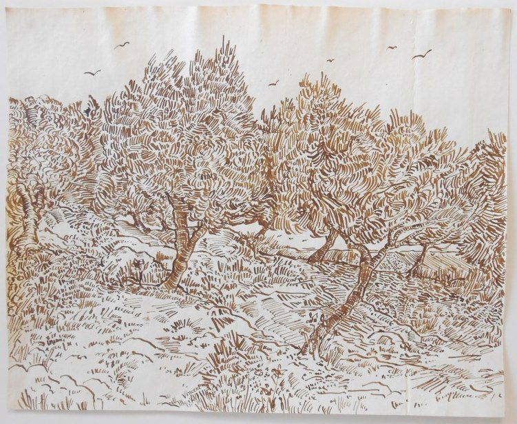 Vincent Van Gogh (1853-1890) Pen & Ink (1 of 3)