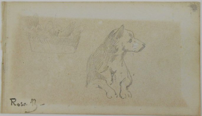 Rosa Bonheur (1822-1899) Pencil Drawings (1 of 2)