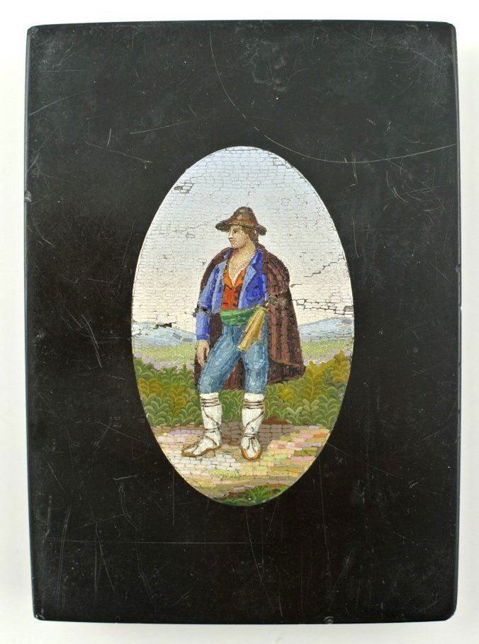 Antique Micro Mosaic Plaque (1 of 2)