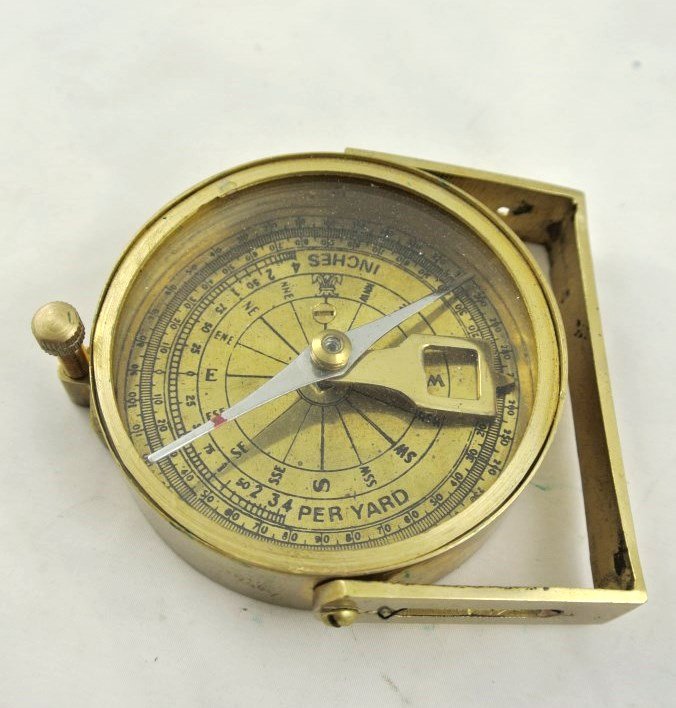 Antique Brass Transit Compass (1 of 2)