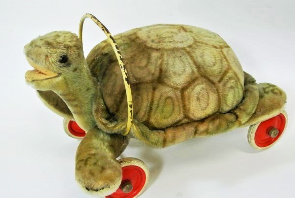 Steiff Mohair Ride-On Turtle, Circa 1940 (1 of 4)