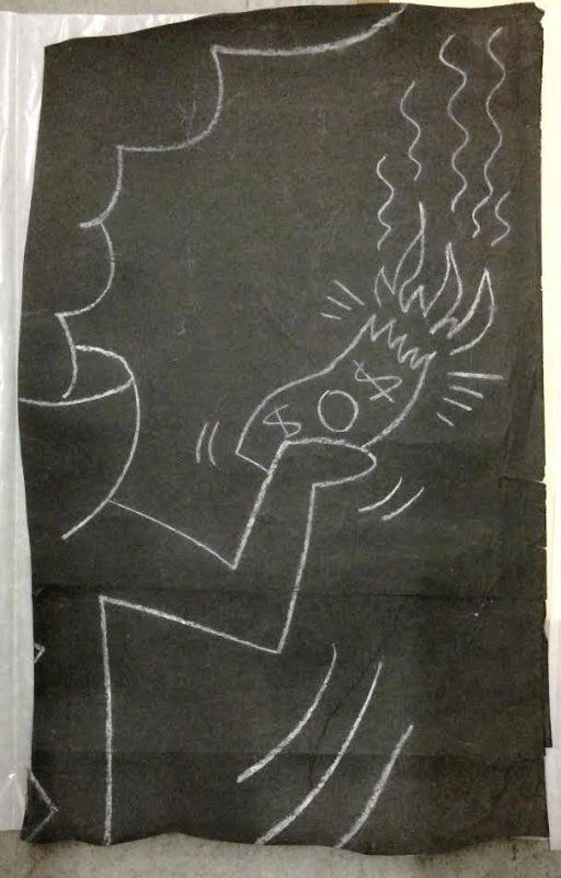 Keith Haring (1958-1990) Subway Drawing (1 of 3)