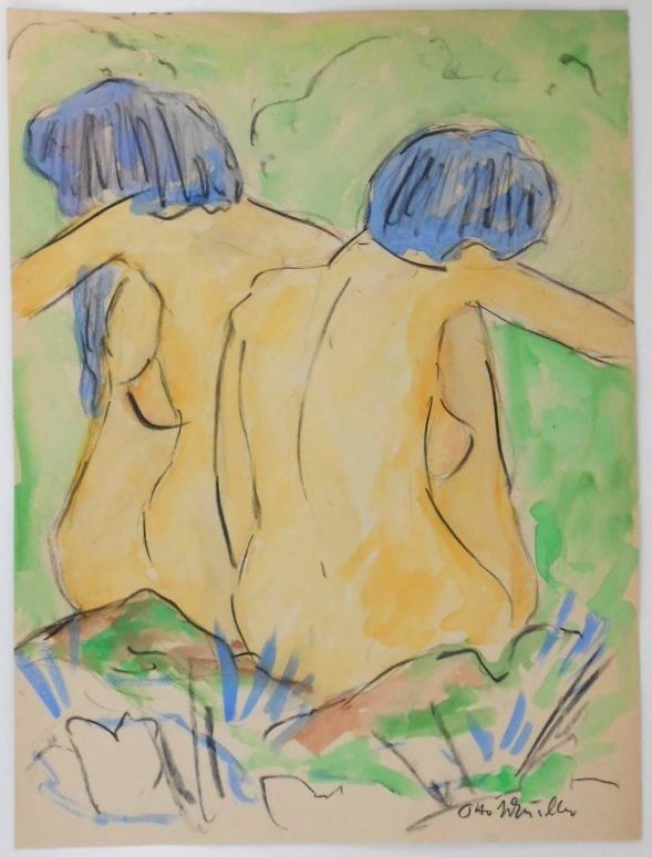 Otto Mueller (1874-1930) Watercolor (1 of 2)