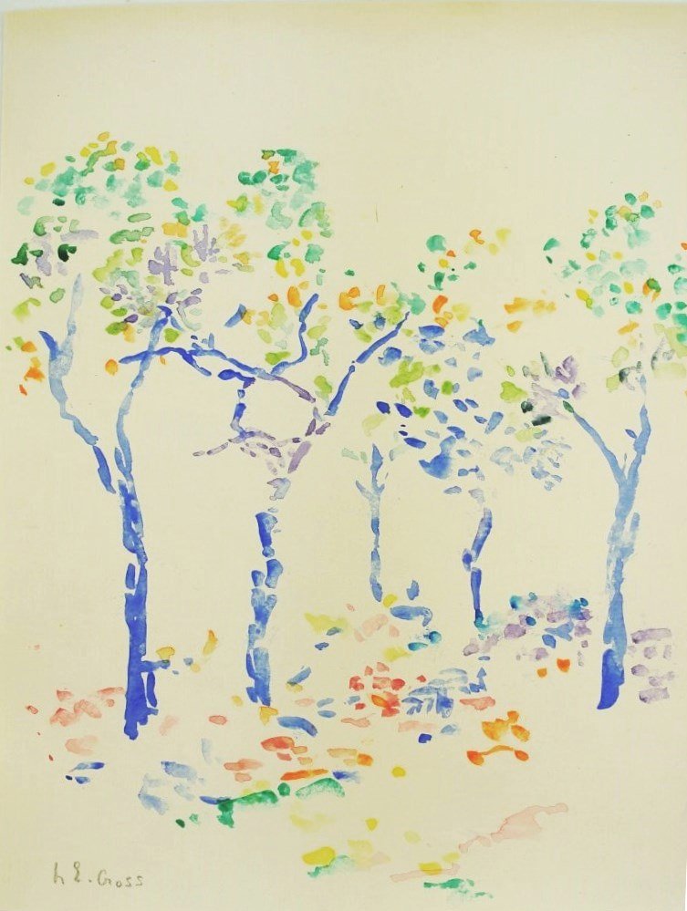 Henri Edmond Cross (1856-1910) Watercolor (1 of 3)