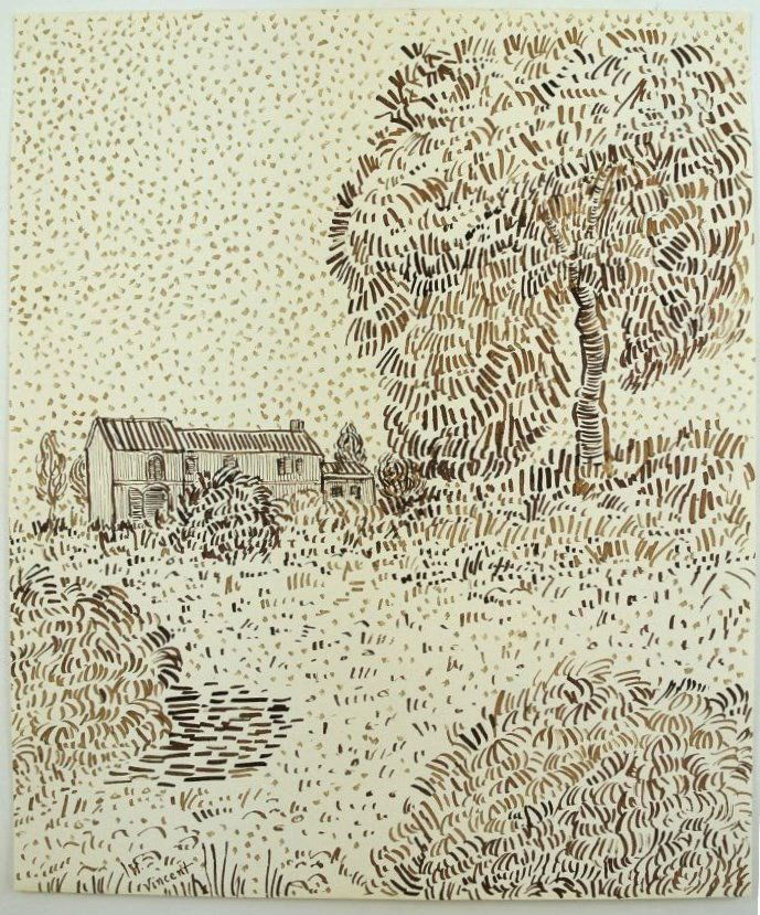 Vincent Van Gogh (1853-1890) Pen & Ink Drawing (1 of 3)