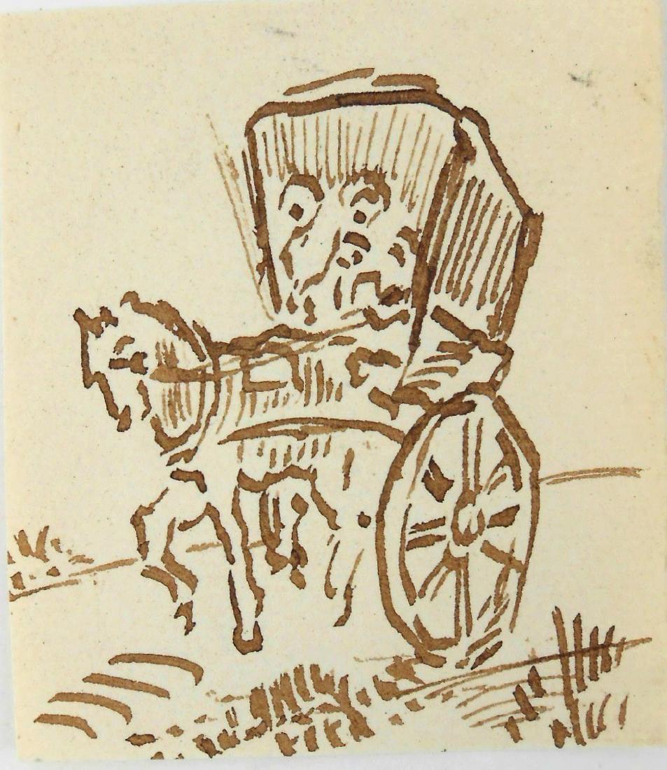 Vincent Van Gogh (1853-1890) Pen & Ink Sketch (1 of 1)