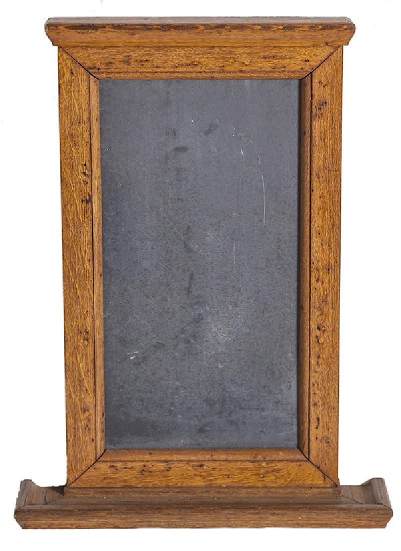 1920's Oak and slate chalkboard. (1 of 8)