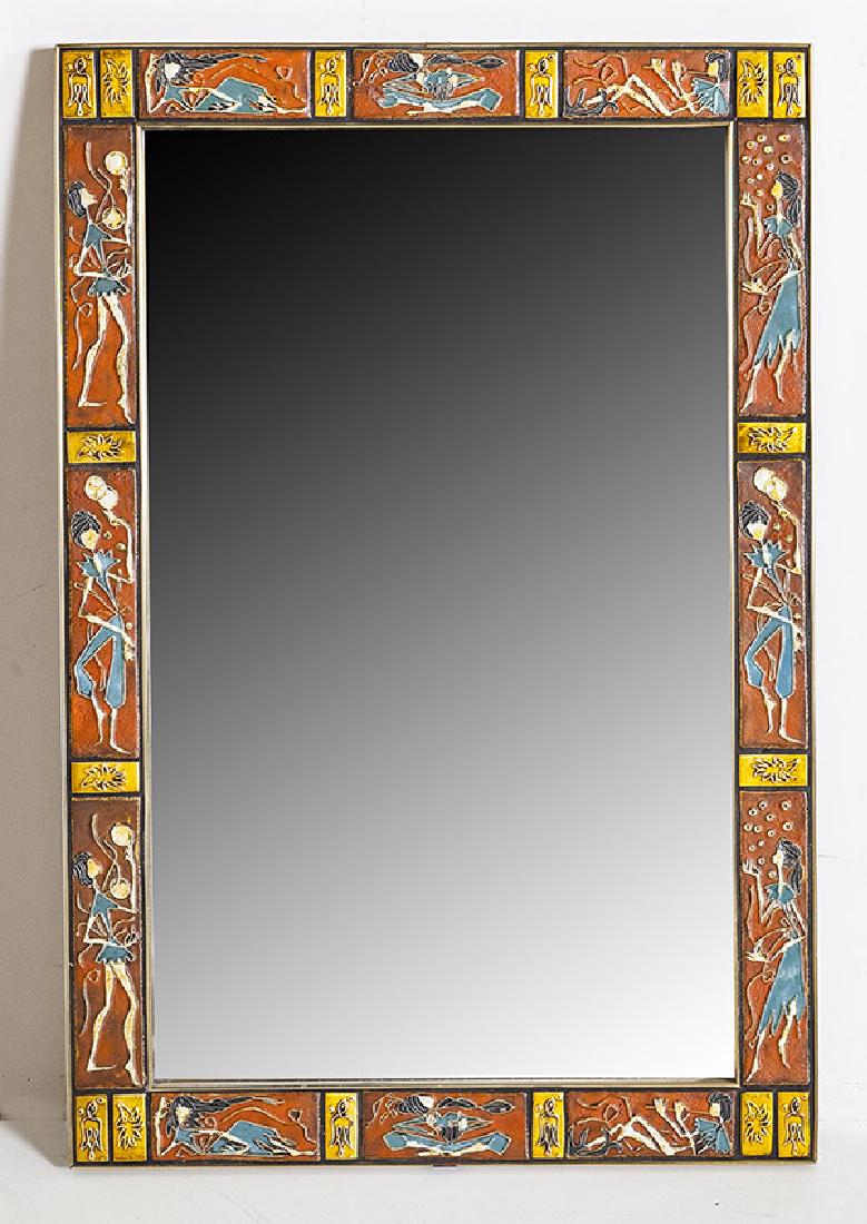 Mid Century Tile Mirror (1 of 9)