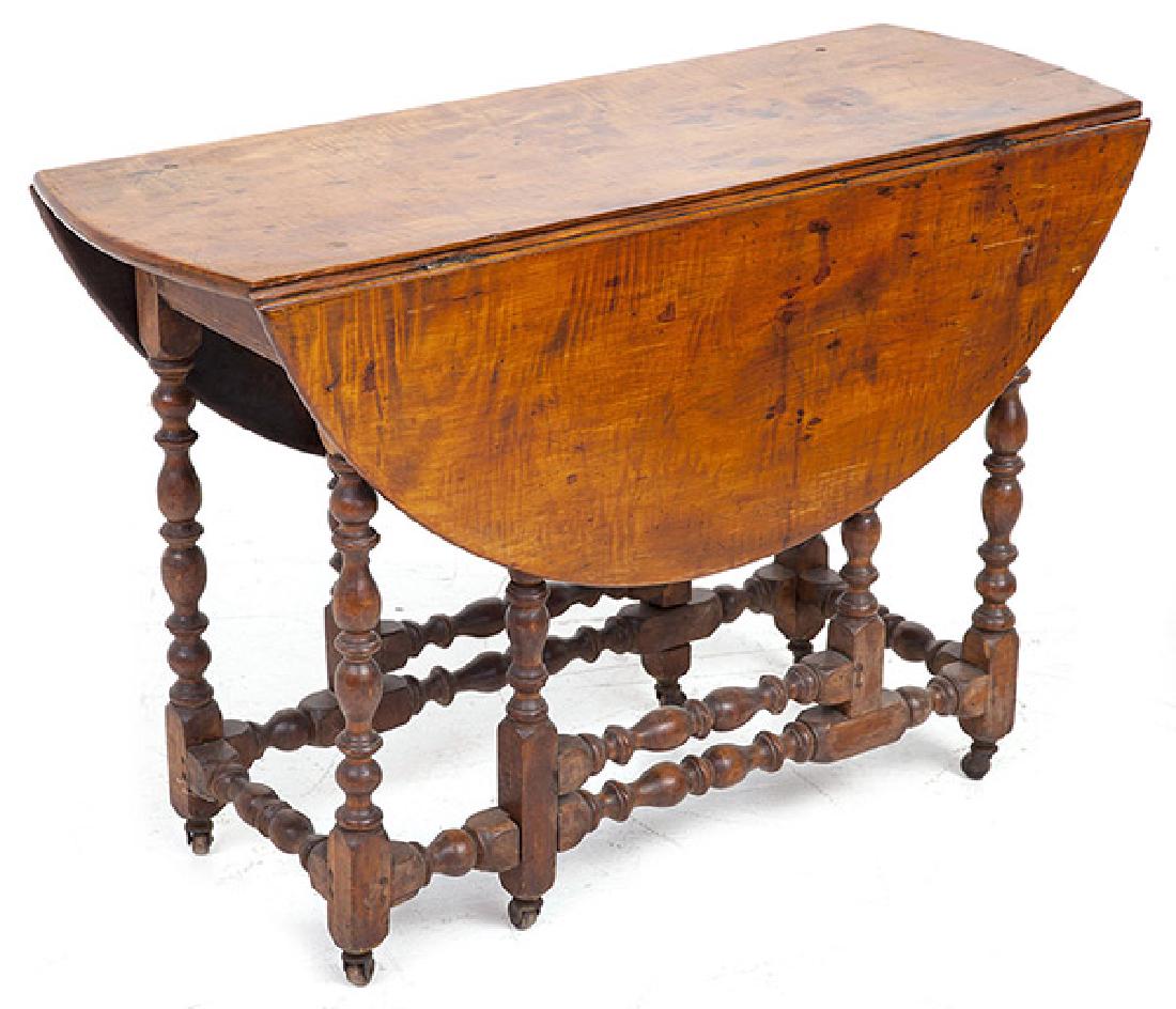 American Wm. & Mary Drop Leaf Table (1 of 10)