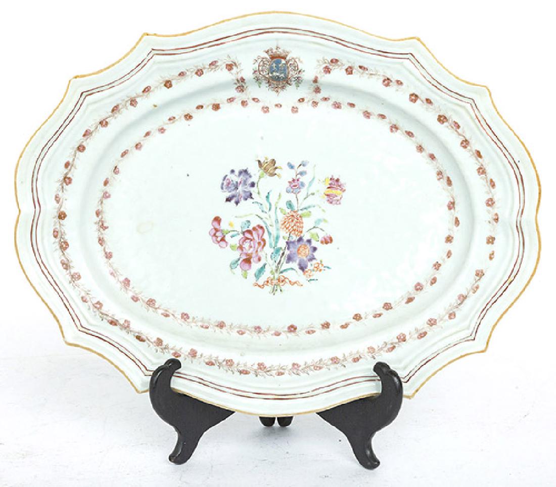 Chinese Export Armorial Platter (1 of 6)