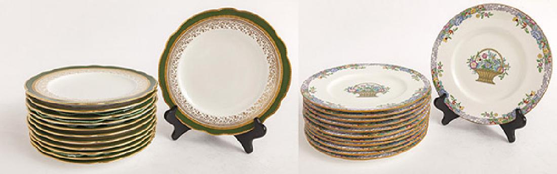 Two Sets English Porcelain Plates (1 of 10)