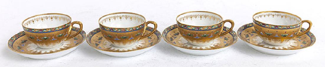 Four Russian Porcelain Cups & Saucers (1 of 7)