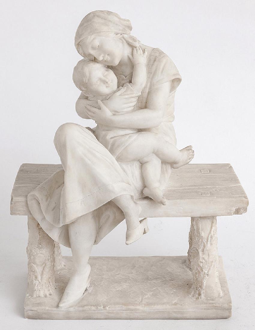 P.E. Fiaschi Marble Sculpture (1 of 9)