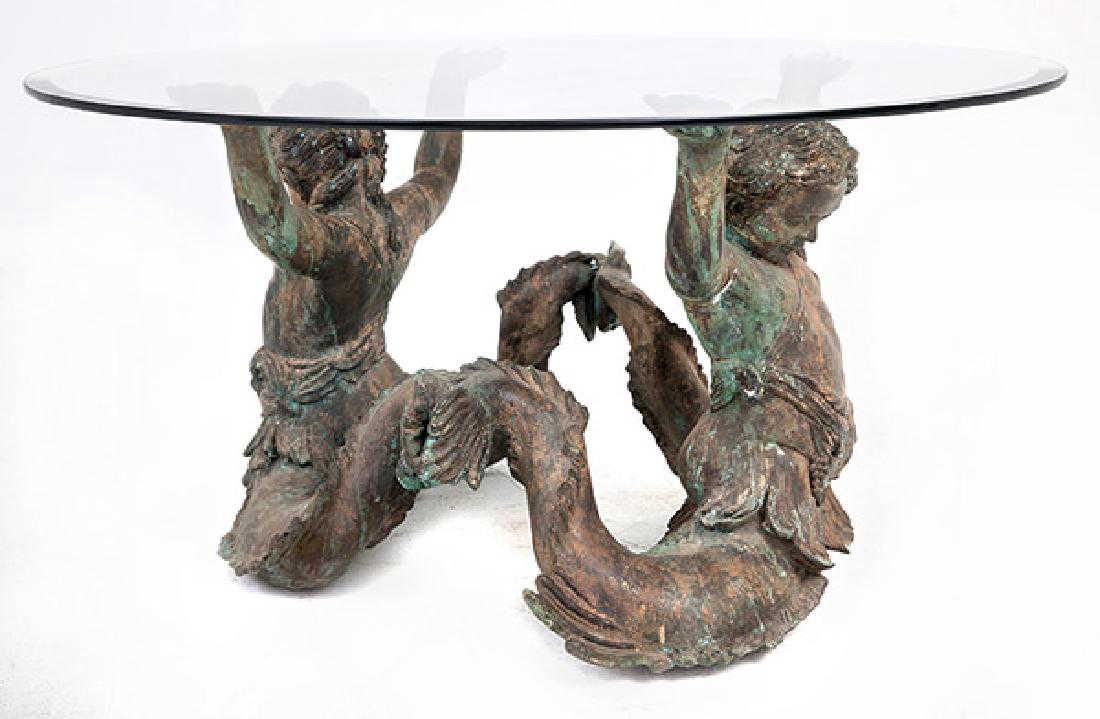 Bronze Cherub Coffee Table