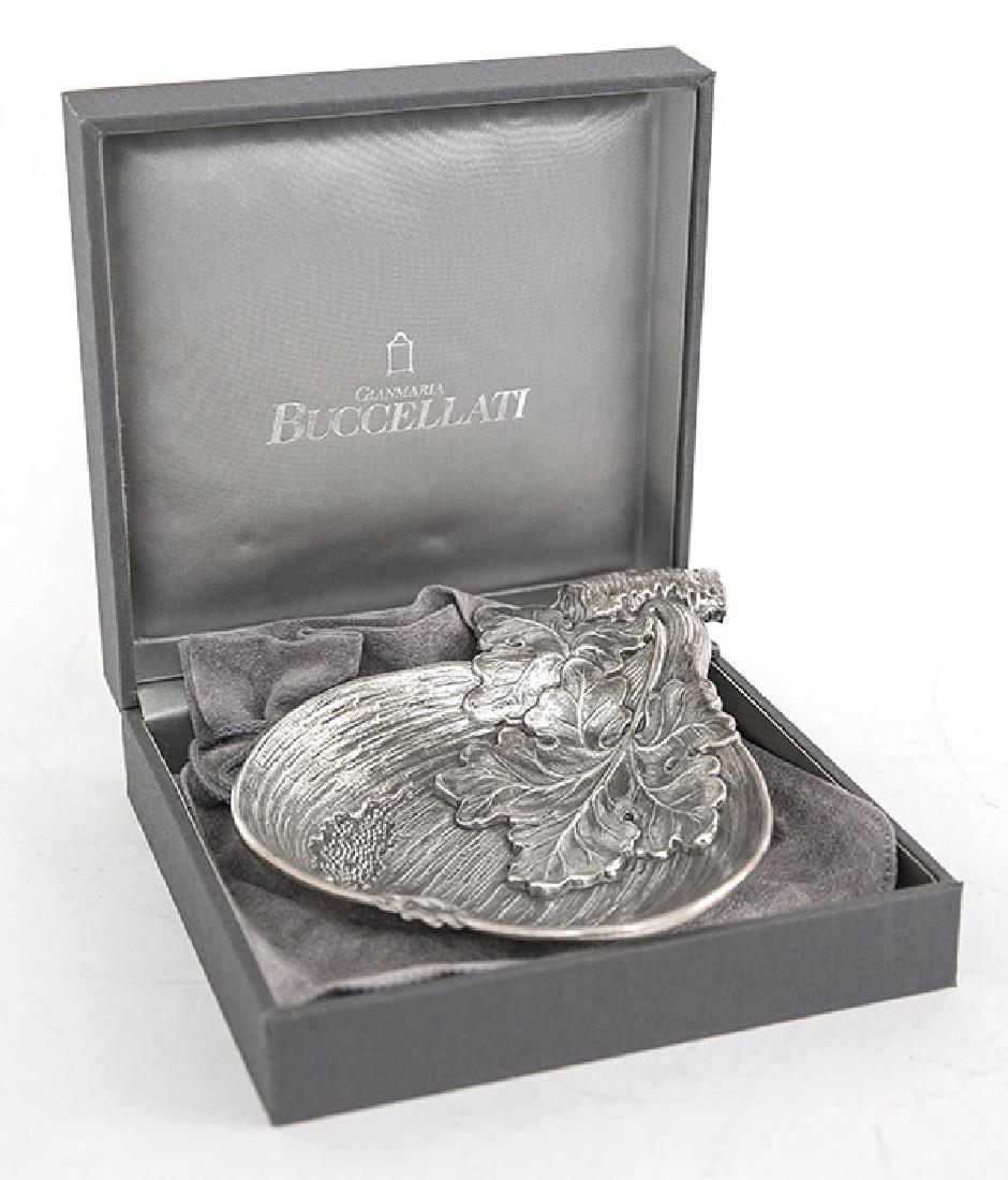 Gianmaria Buccellati Sterling Ornate Fig: Acorn squash, in original box. 6 1/4 x 5 Approximately 5 ozt