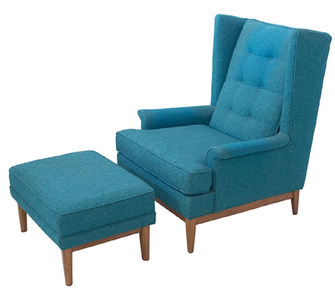 Ib Kofod-Larsen Lounge & Ottoman (1 of 9)