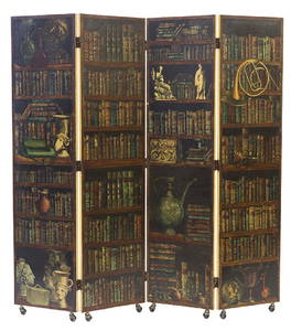 Piero Fornasetti Libreria Folding Screen