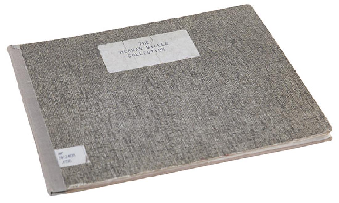 The Herman Miller Collection 1950: The Herman Miller Furniture Co. Zeeland, Michigan. Furniture designed by George Nelson, Paul Laszlo. Grey cover.