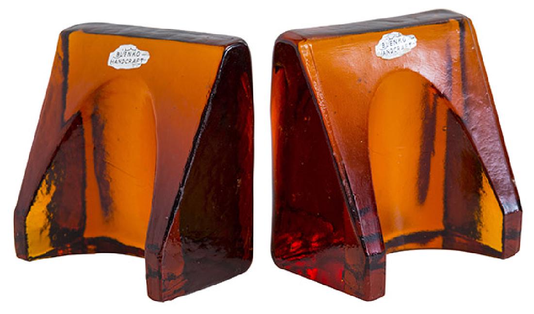 Wayne Husted Blenko Bookends (1 of 5)