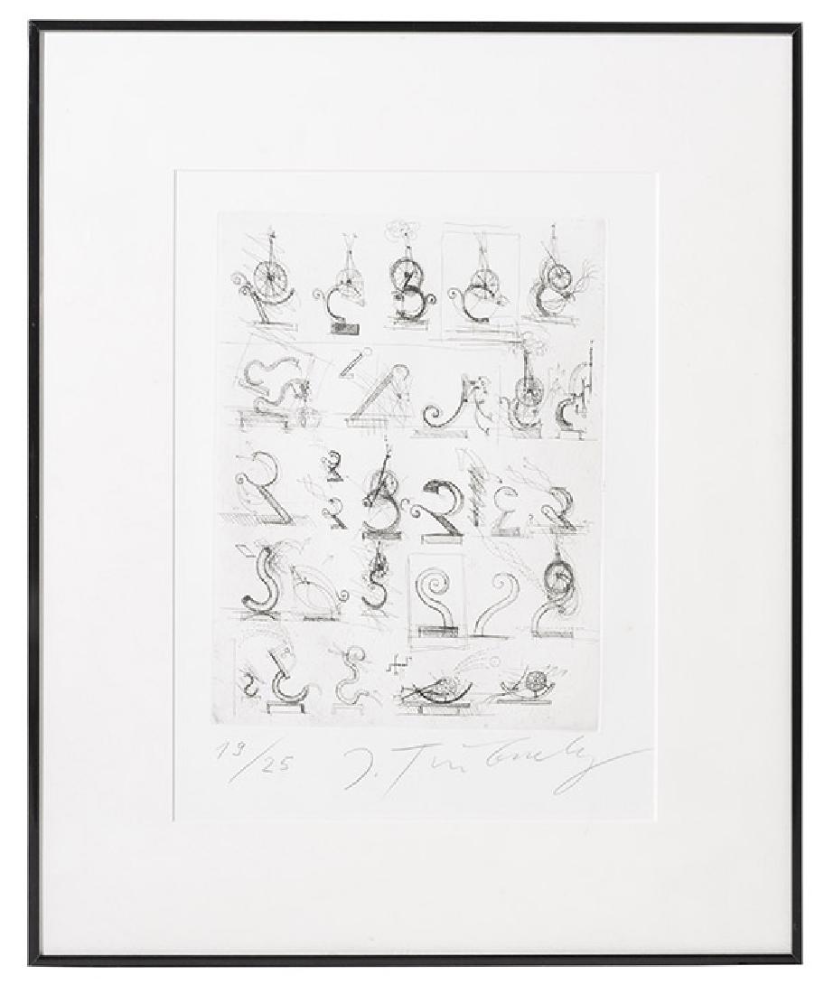 Jean Tinguely (1925-1991) Etching (France/Switzerland) (1 of 7)