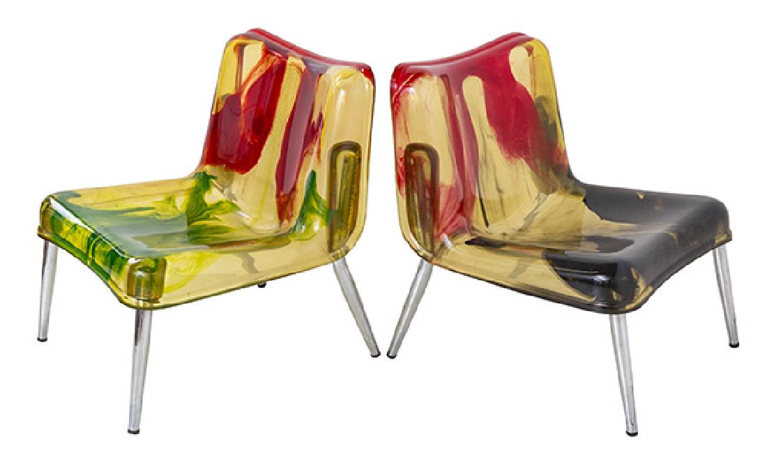 Rare Cast Resin Italian Lounge Chairs (1 of 11)