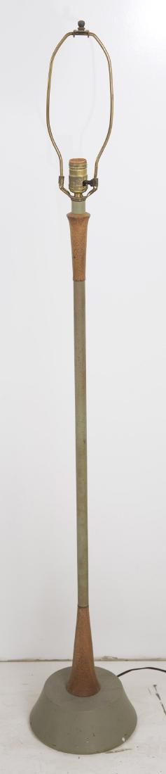 Rare Jane & Gordon Martz Floor Lamp: Floor lamp. Marshall Studios. Walnut, lacquered walnut. 8 dia x 55h.