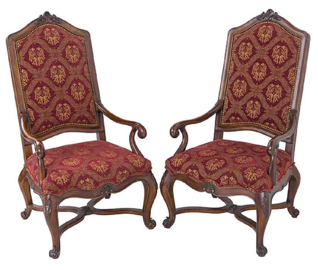 Country French High-Back Throne Chairs (1 of 12)
