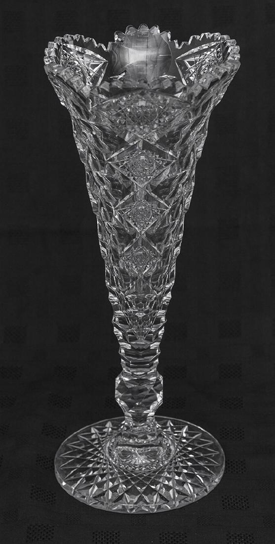 ABCG  15" Hawkes Queens Pattern Vase (1 of 5)