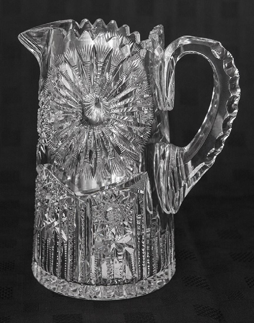 ABCG 8 1/2" Sunburst Pattern Water Pitcher (1 of 7)