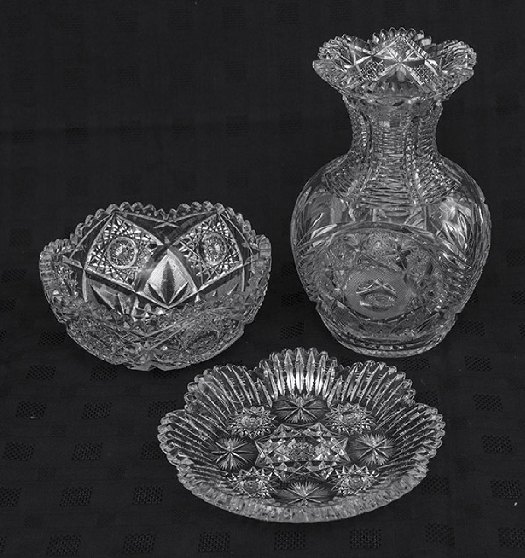 Eggington Pattern American Brilliant Cut Glass Bowl (1 of 7)