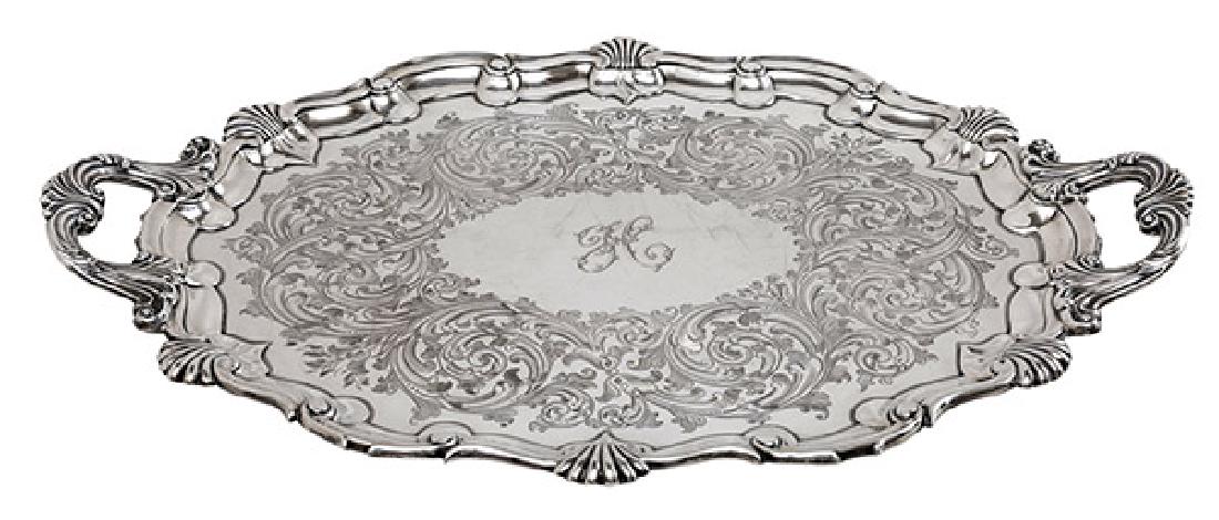 Outstanding Martin Hall & Co. Sterling Serving Tray (1 of 7)