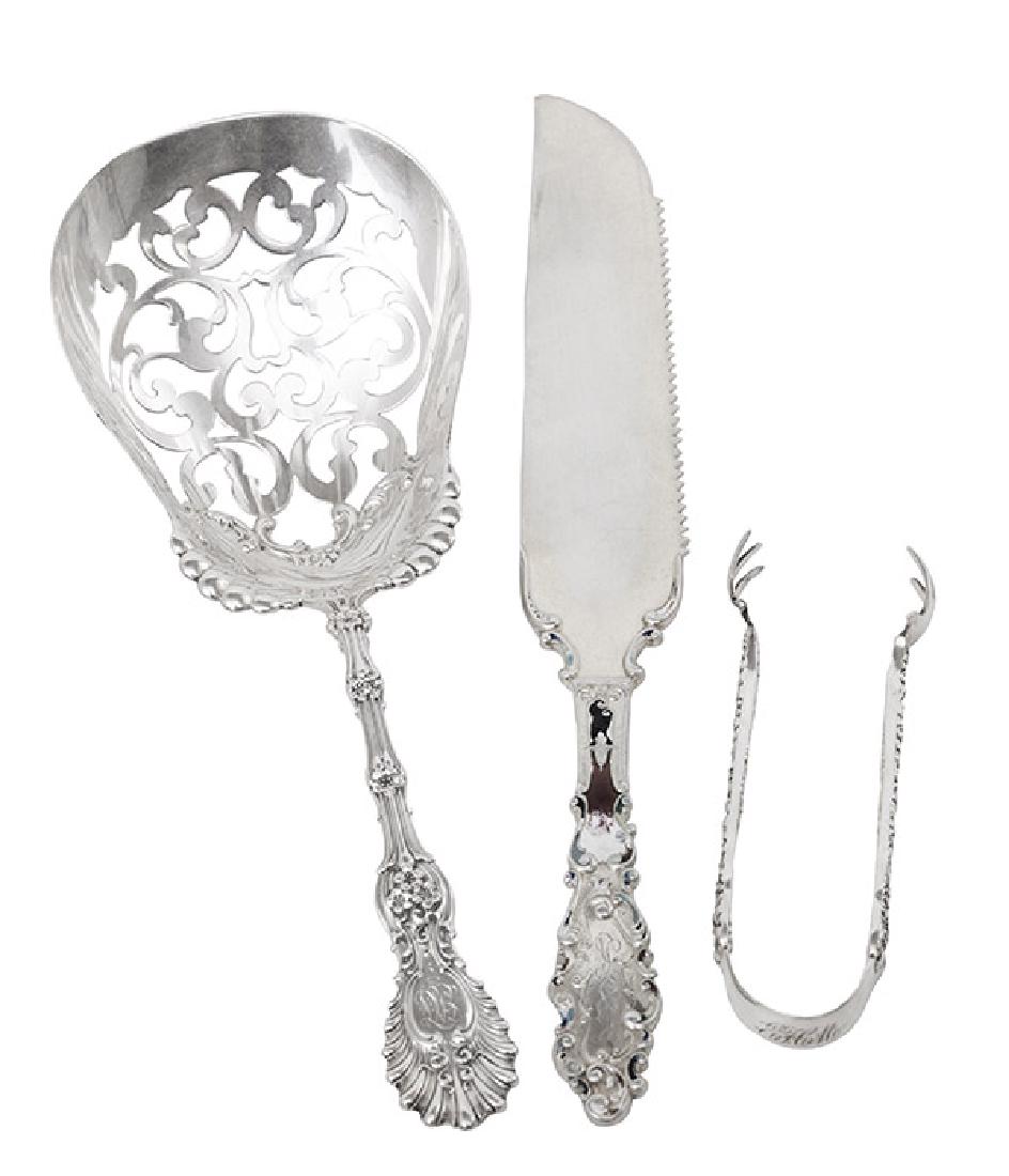 Large Pierced Sterling Silver Serving Spoon Plus (1 of 7)