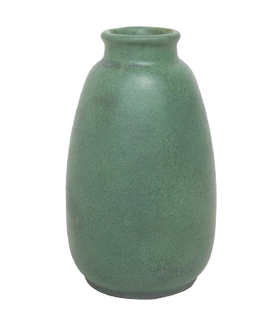 Teco Matte Green Pottery Vase (1 of 5)
