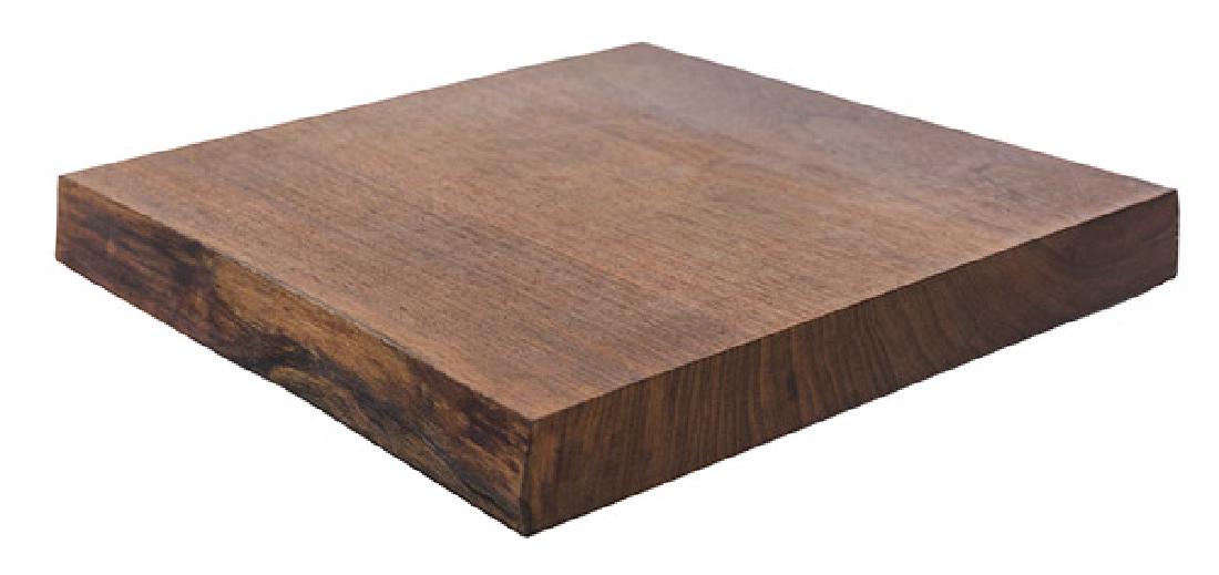 Mira Nakashima Plinth: Plinth, Nakashima Studio. New Hope, PA. Signed and dated 11/97. American black walnut. 10w x 9 1/2d x 1 1/4h.