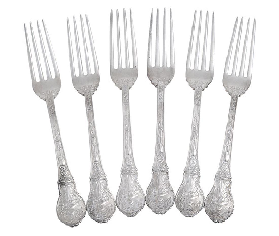 Gorham Sterling "Japanese" Dinner Forks (1 of 6)