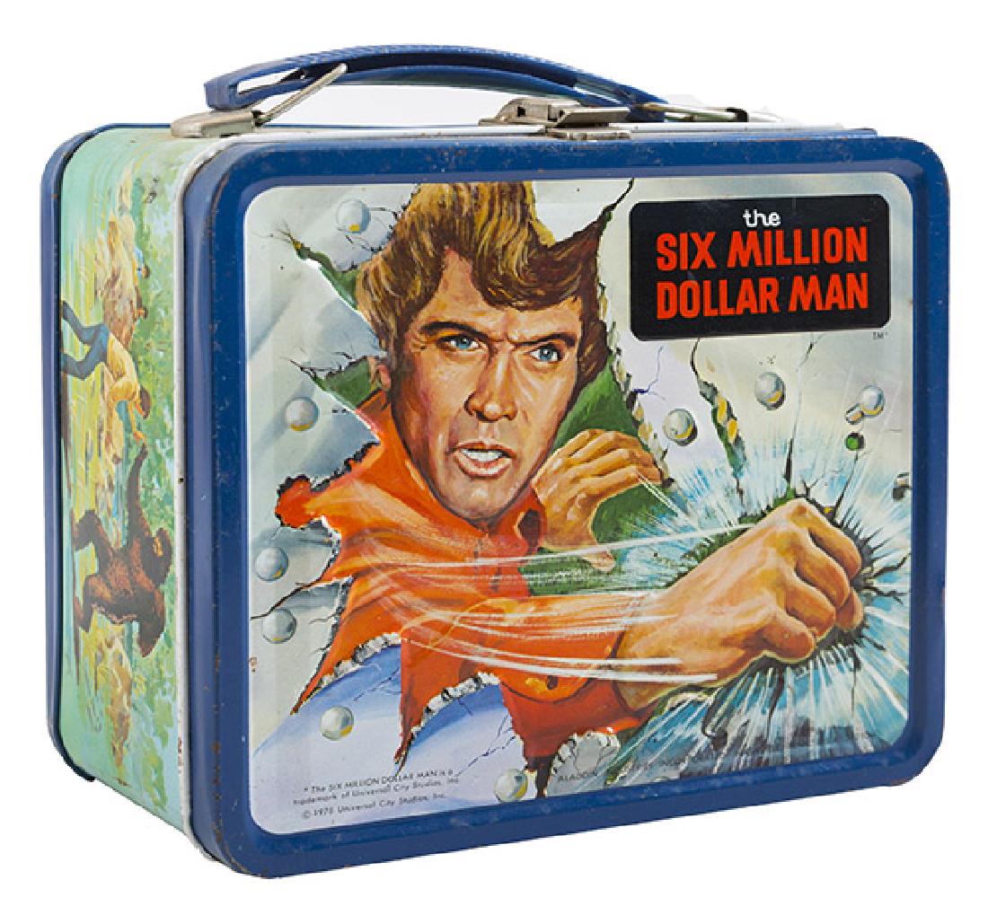 The Six Million Dollar Man Vintage Lunchbox: 8w x 4d x 7h