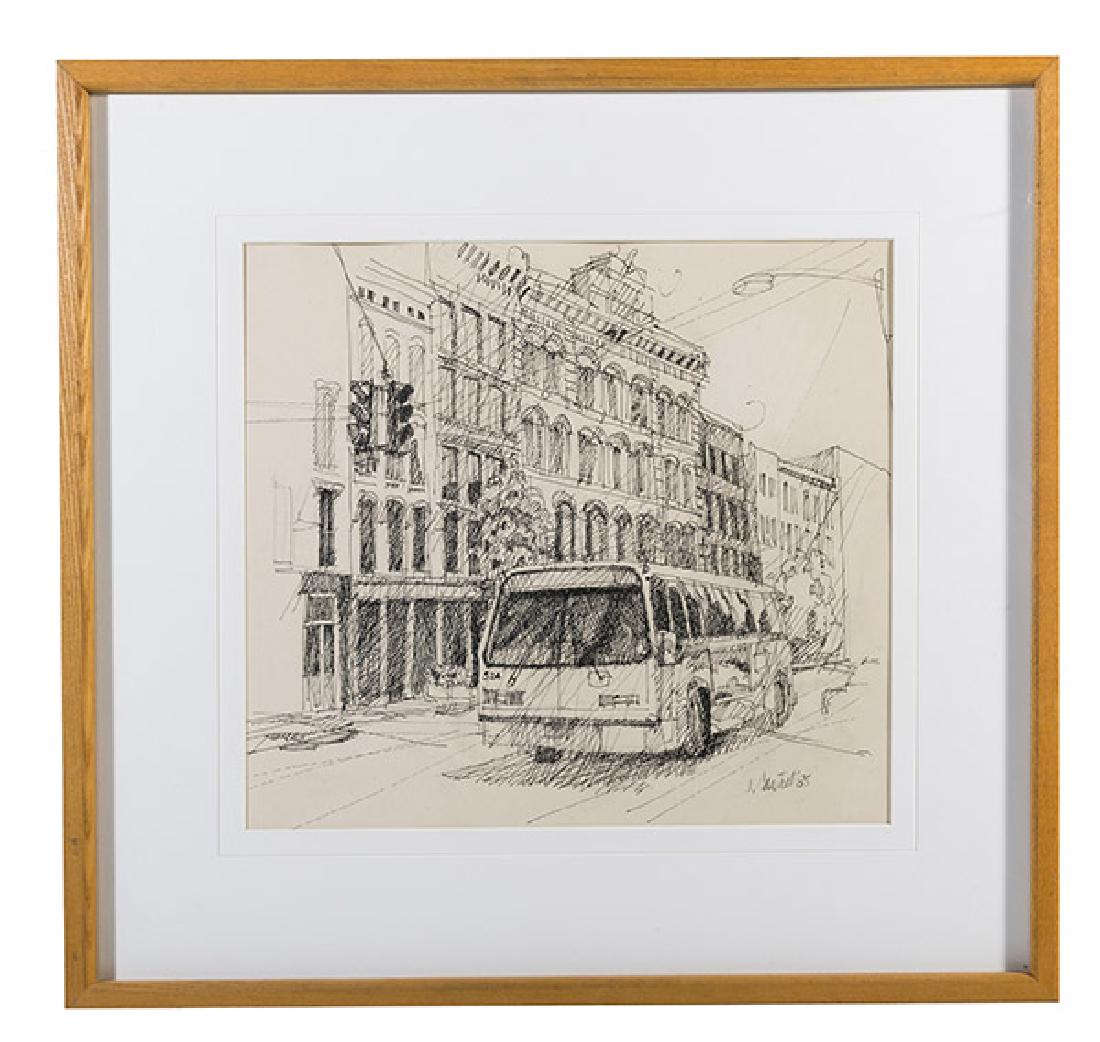 James Cantrell (20th Century) Pen & Ink (KY) (1 of 7)