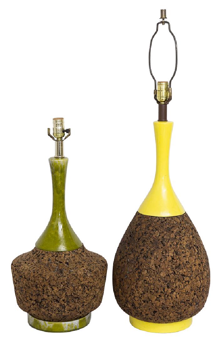 Mid-Century Cork Lamps (1 of 6)