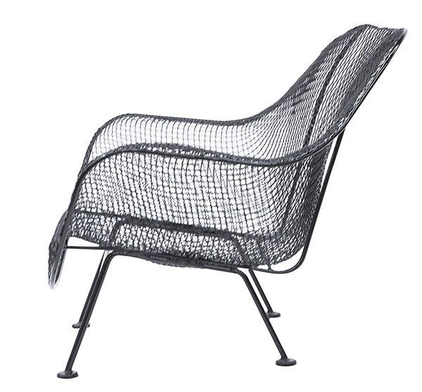 Russell Woodard Lounge Chair: Sculptura Lounge chair. Woodard Furniture Co., 1965. Enameled steel. 32 1/2w x 30d x 28 1/2h.