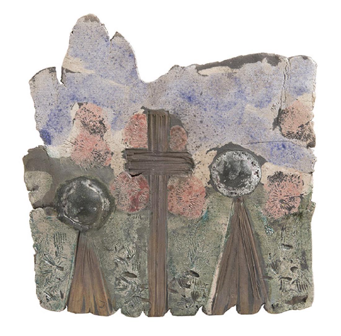 Glazed Stoneware Plaque (1 of 7)